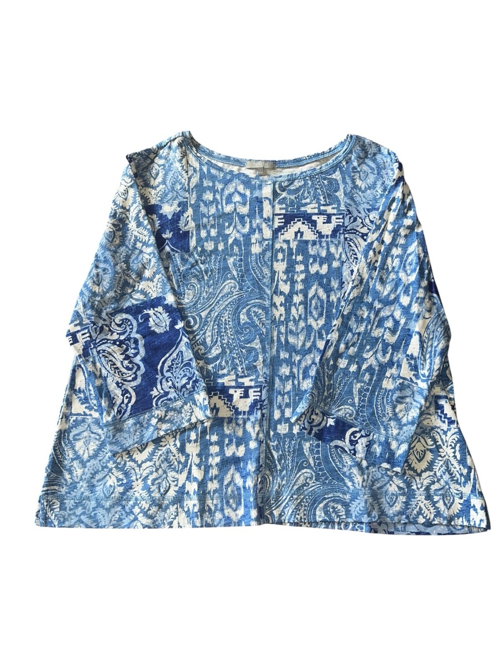 habitat Swing Top Paisley/Aztec Blue and White Pattern Size Large - Picture 2 of 9